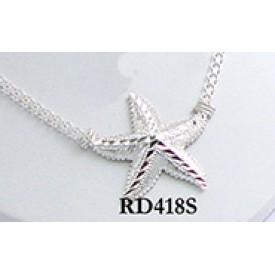 RARD418 Diamond Cut Starfish with Bizmark Chain