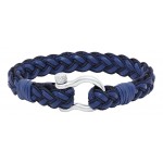 ENB3504 SS POL.SHACKL BLU BRAID BRC-80